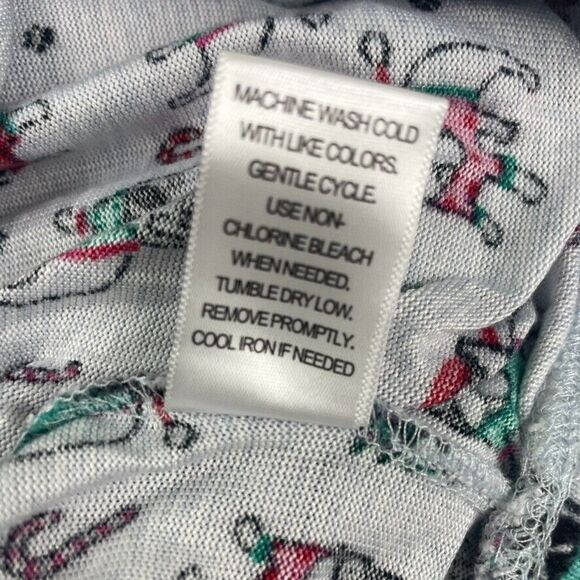 Jaclyn Intimates Soft Frenchie Dog Christmas Holiday PJ Pajama Pants Lounge L - Picture 8 of 9